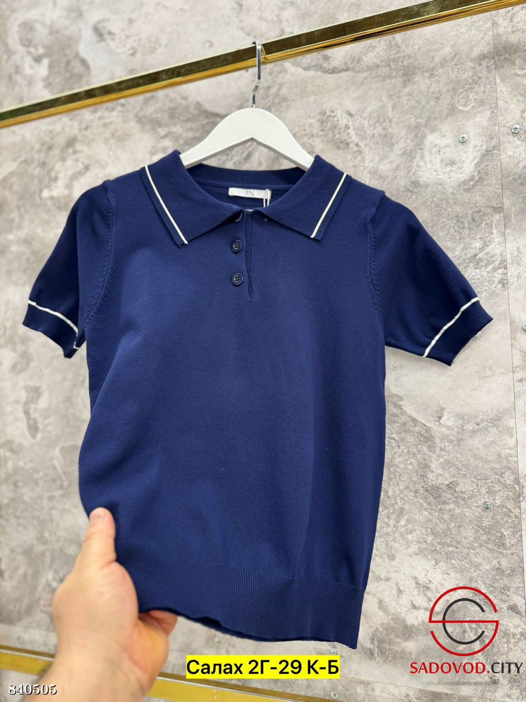 Футболка поло однотонная - Bruno фото 4