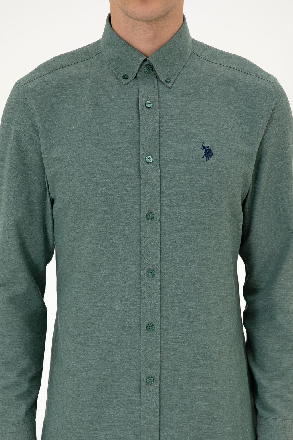 Erkek Koyu Ye_il Uzun Kollu Basic G_mlek Sepette S_rpriz _ndirim - U.s. polo assn фото 6