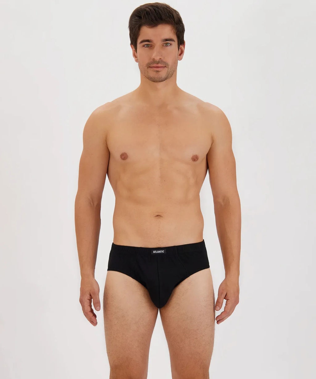 ATLANTIC 3BMP-006 Трусы классика Basic - набор 3 шт. микс  фото 11
