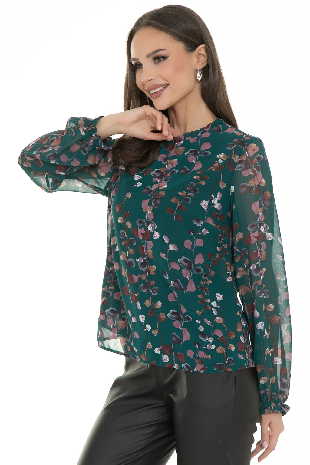 Блуза Волшебный шифон (грин)