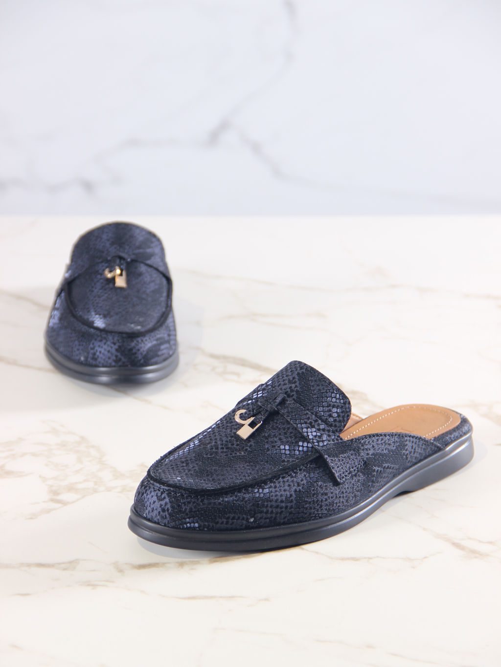 Мюли 1070.2614bl.Синяя мамба