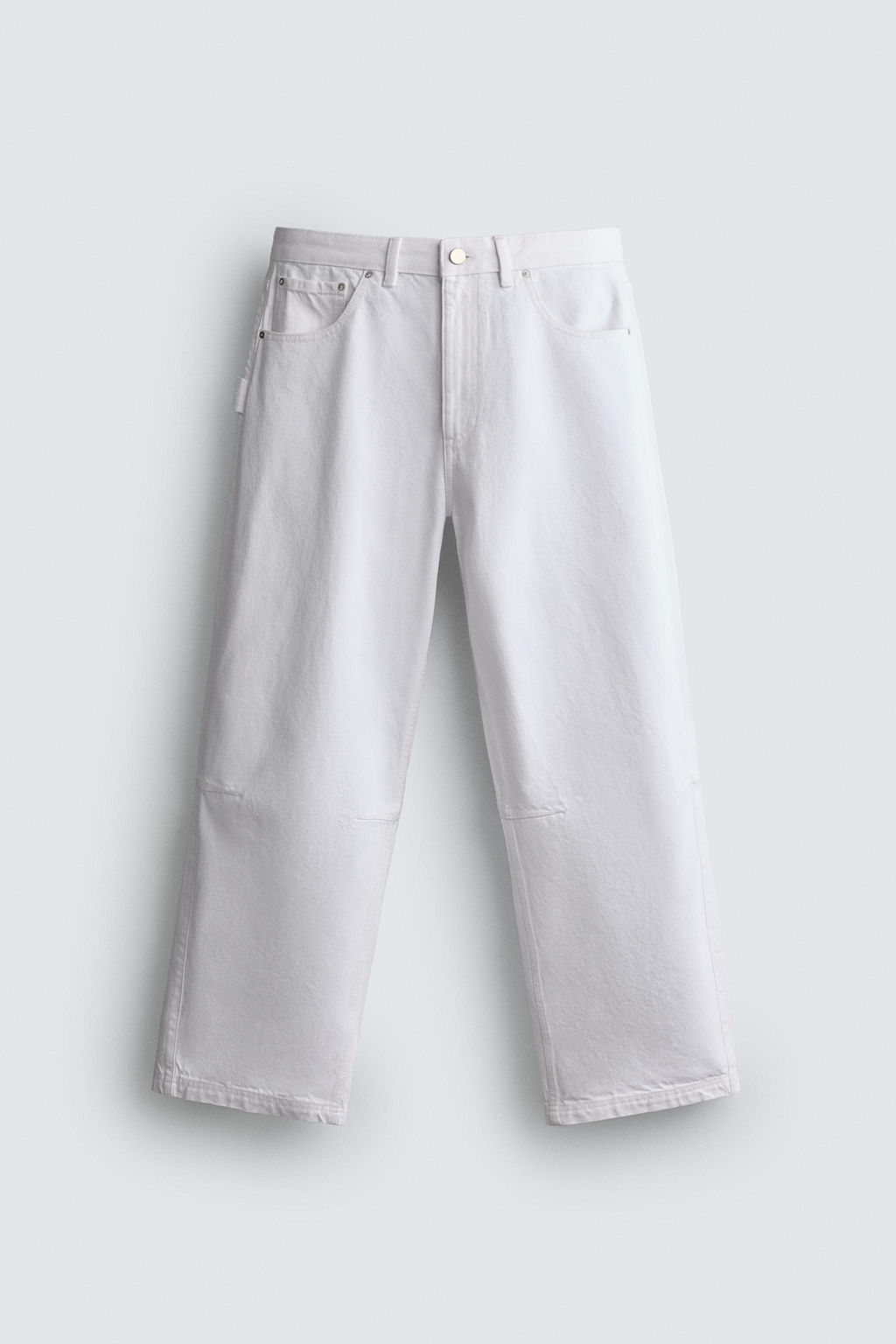 PANTAL?N BARREL FIT / Blanco