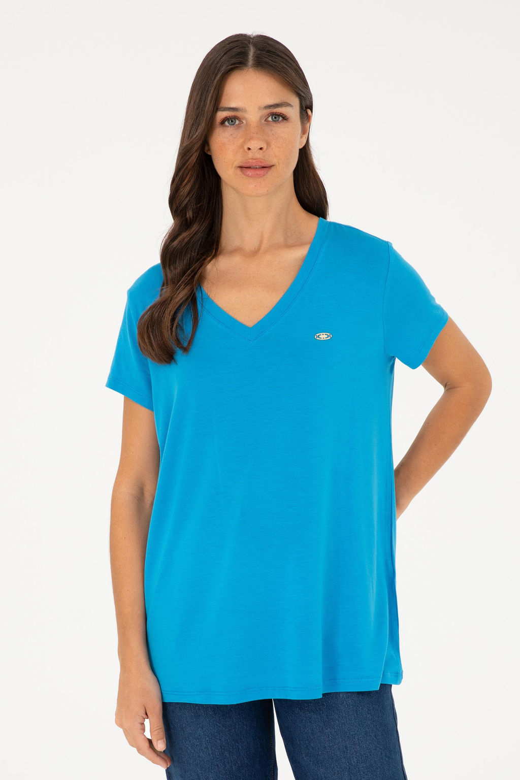 Женская базовая футболка Saks Неожиданная скидка в корзине - U.s. polo assn фото 8