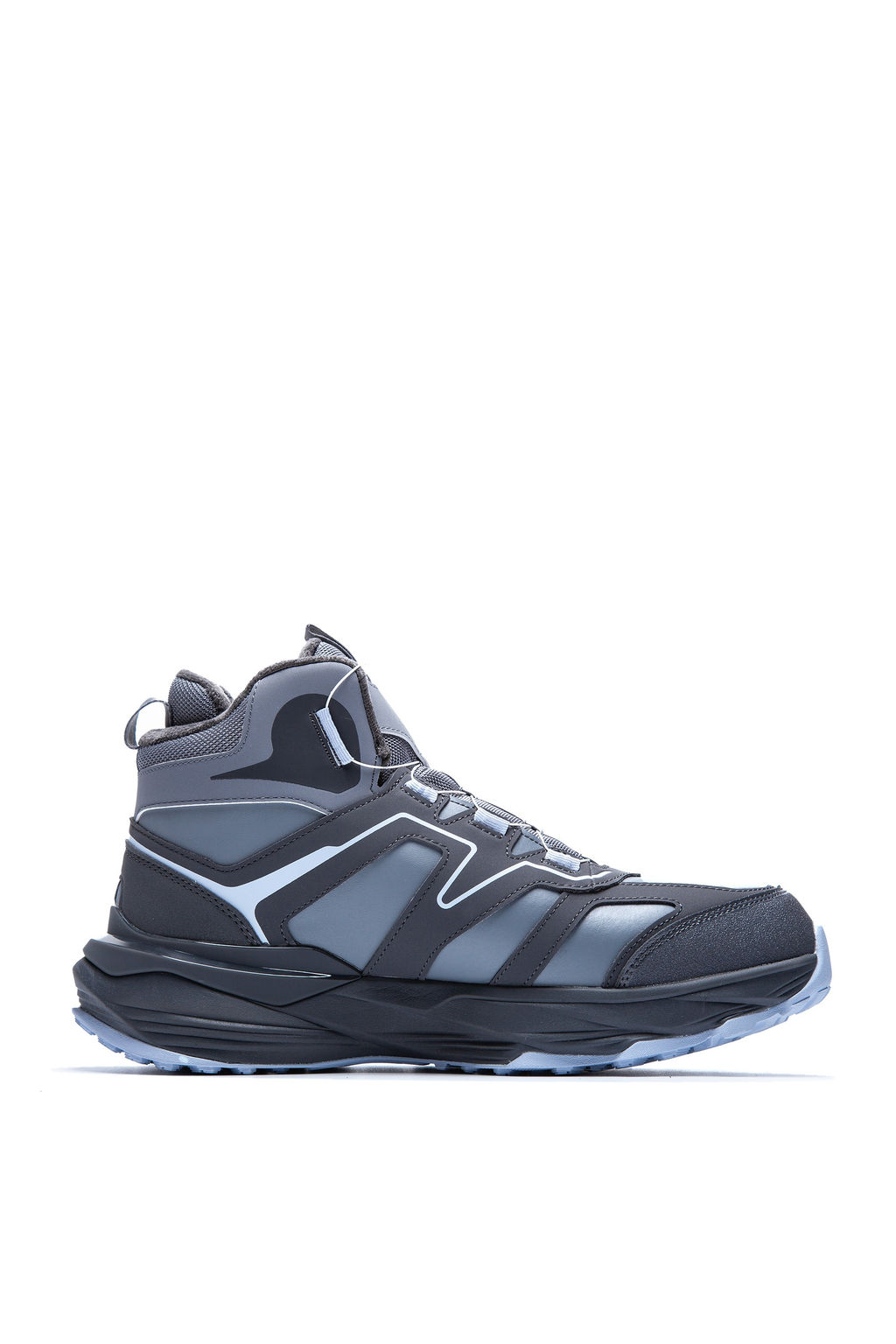 Кроссовки повседневные утепленные Серый/Серый/Синий