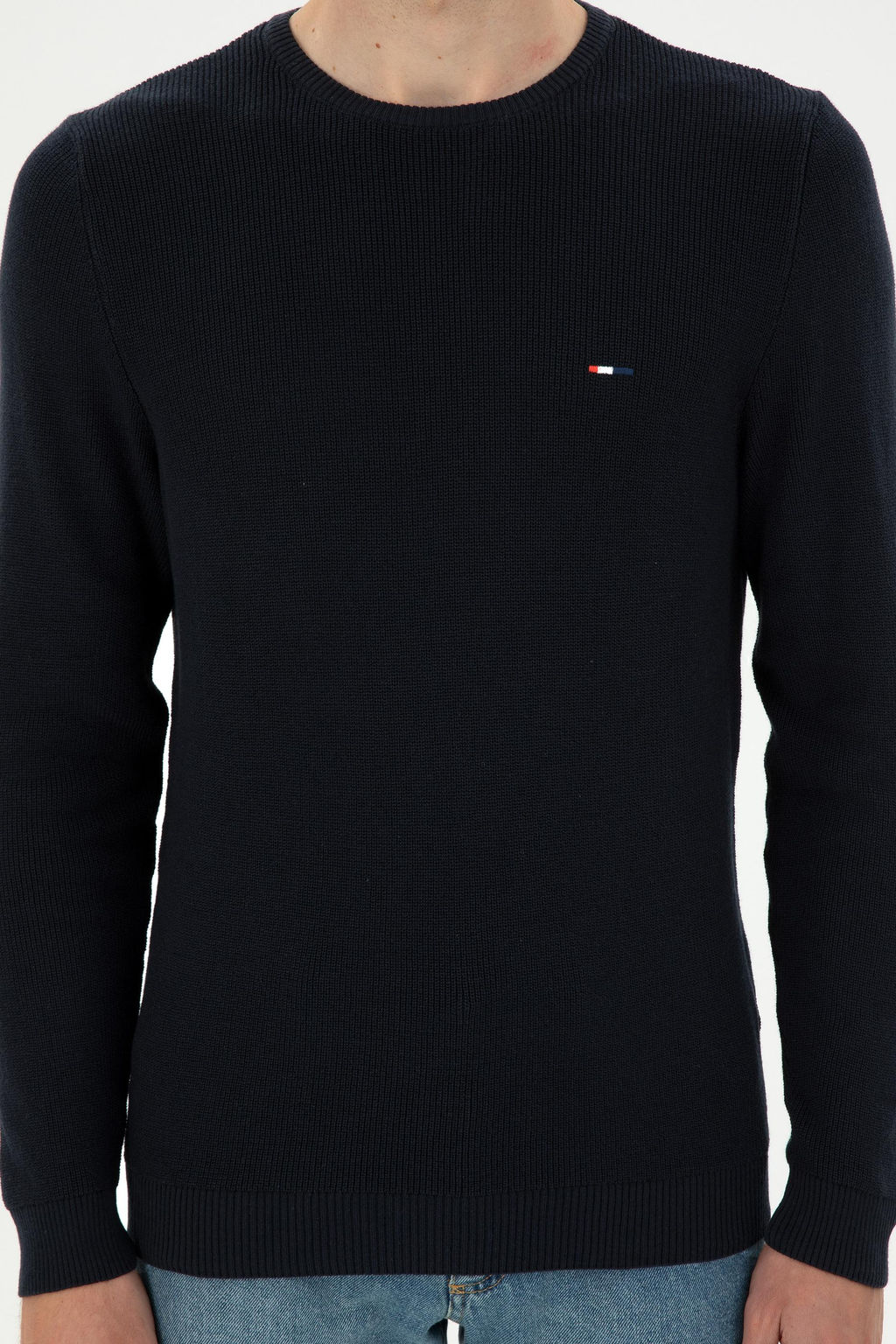 Мужской темно-синий базовый свитер Неожиданная скидка в корзине - U.s. polo assn фото 6