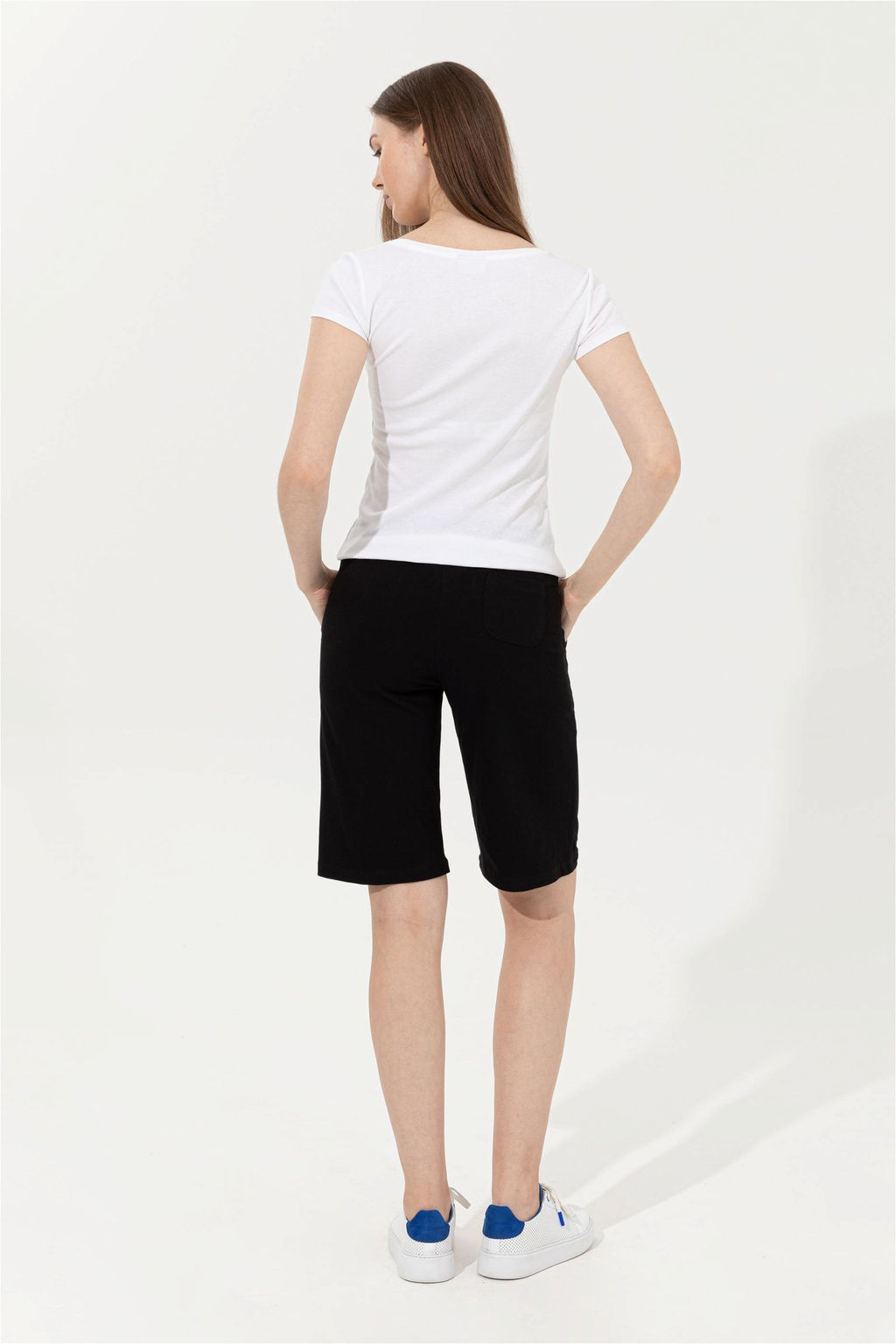 Женские черные трикотажные шорты Скидка 20% в корзине - U.s. polo assn фото 4