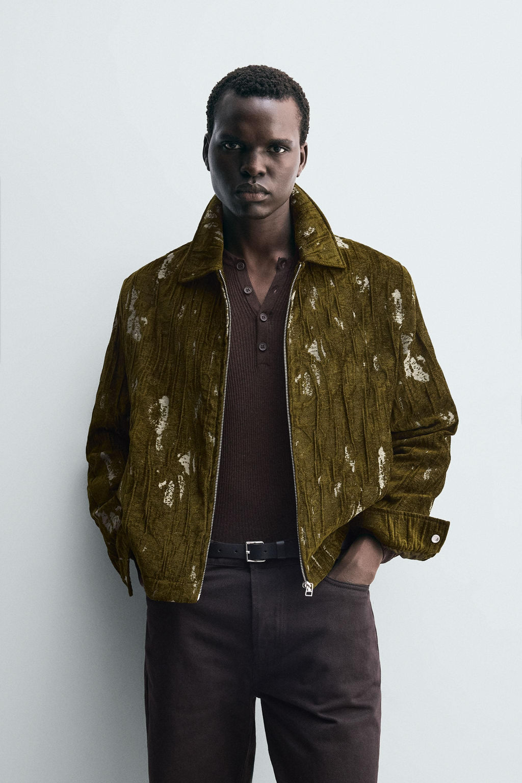 TEXTURED JACQUARD JACKET - Zara фото 2