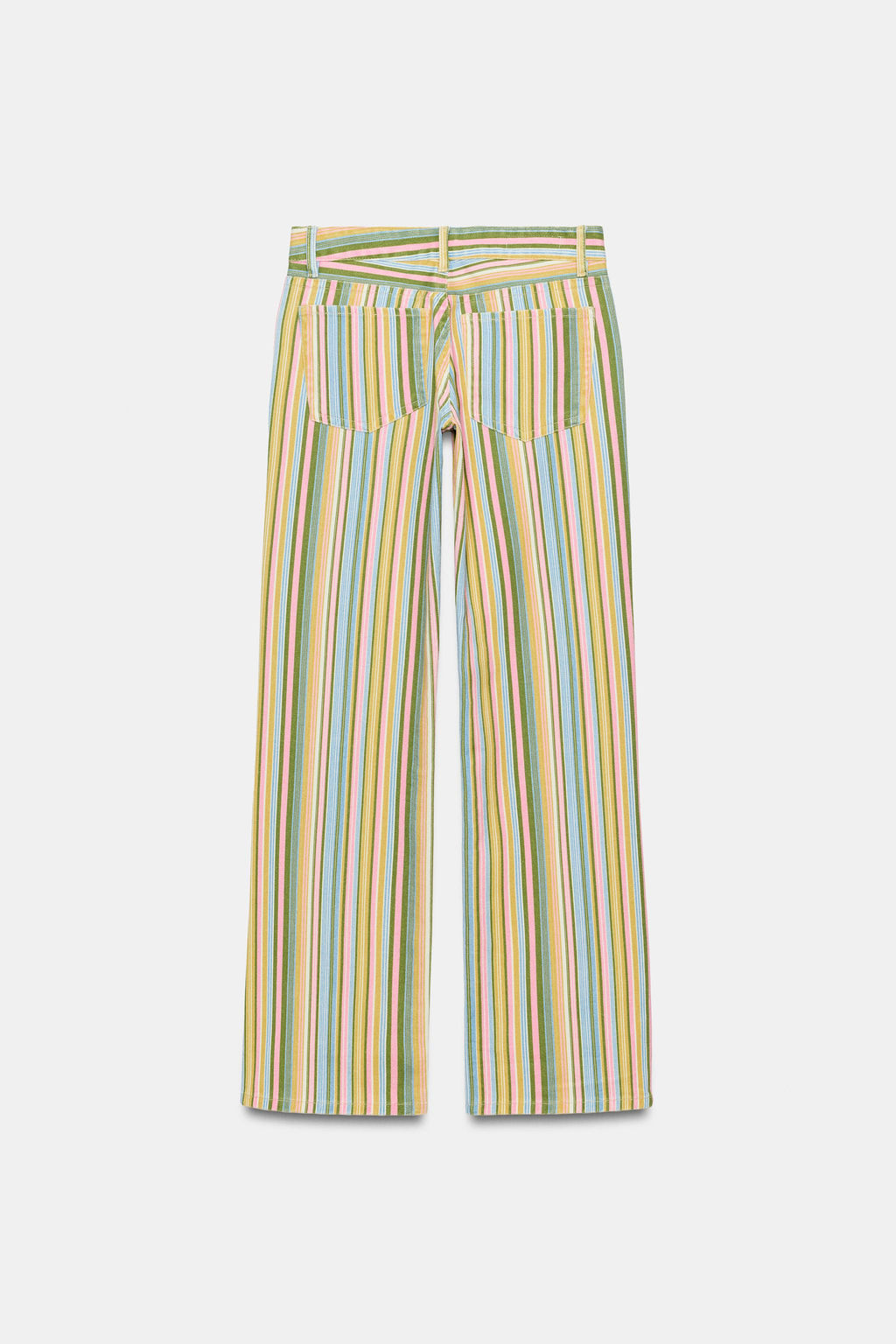 JEANS TRF WIDE LEG TIRO BAJO RAYAS / Rayas - Zara фото 7