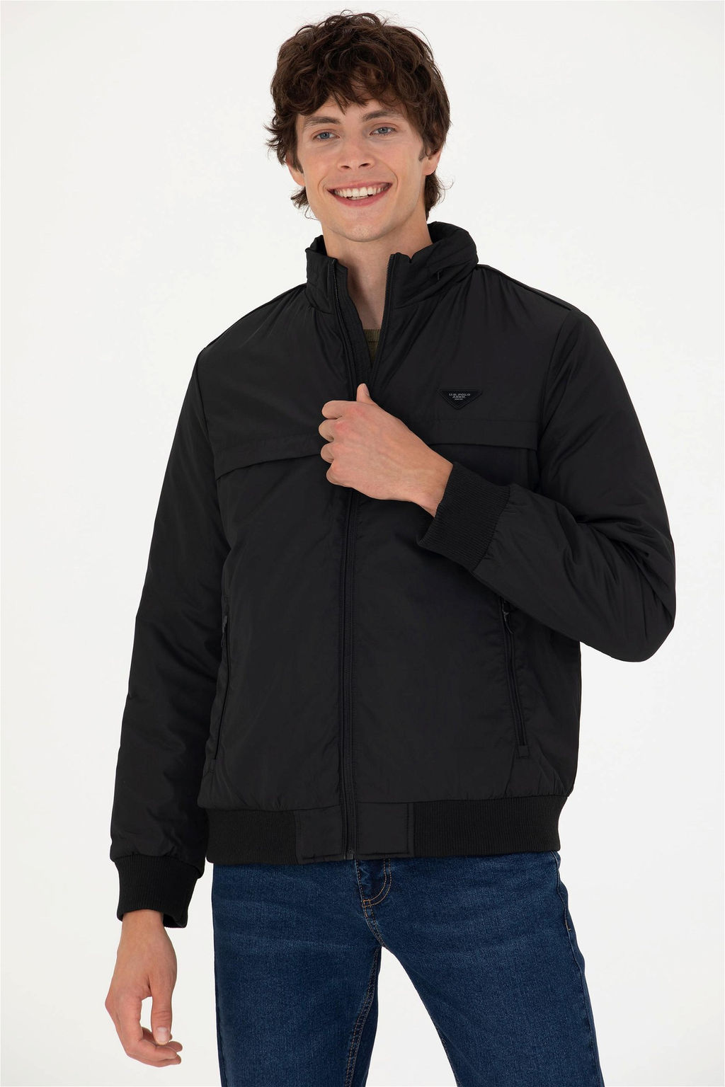 Мужское черное пальто Неожиданная скидка в корзине - U.s. polo assn фото 3