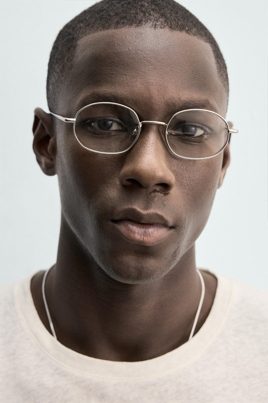 CAMISETA LINO - ALGOD?N / Blanco roto - Zara фото 5