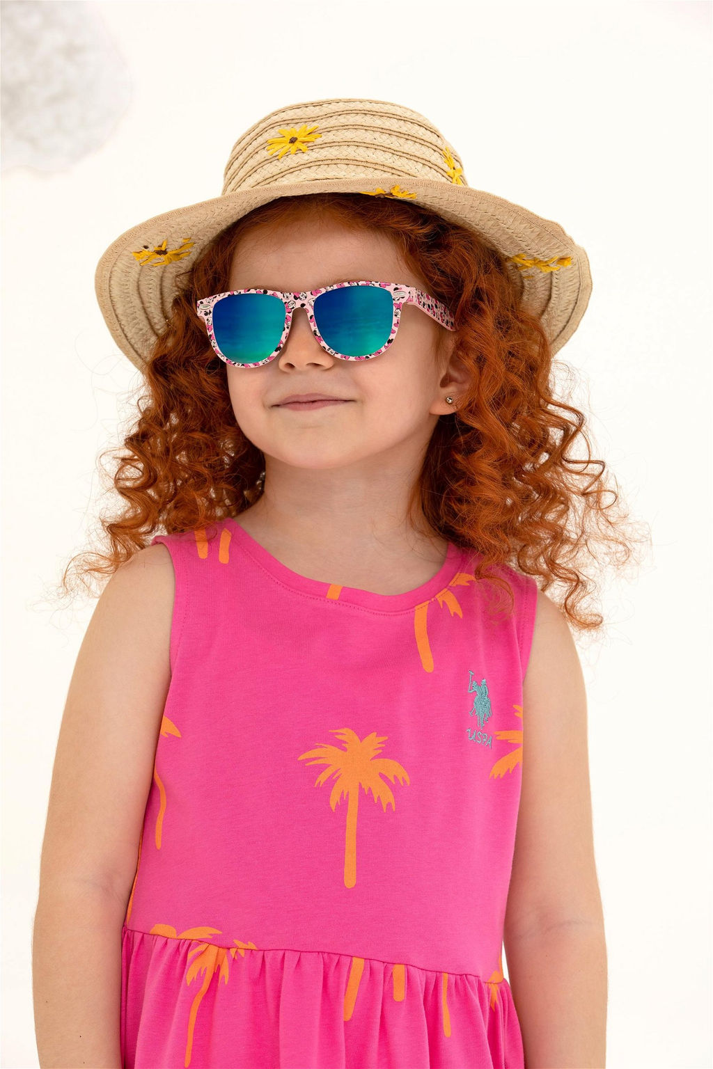 Розовое трикотажное платье без рукавов для девочки Неожиданная скидка в корзине - U.s. polo assn фото 5