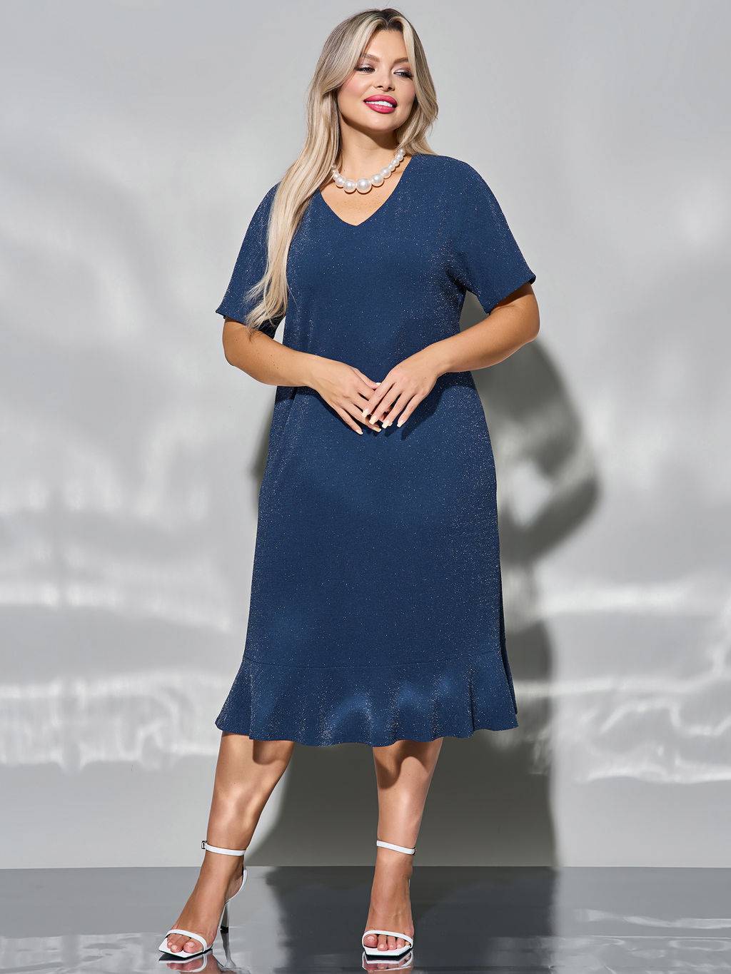 Платье 0421-1 синий топаз