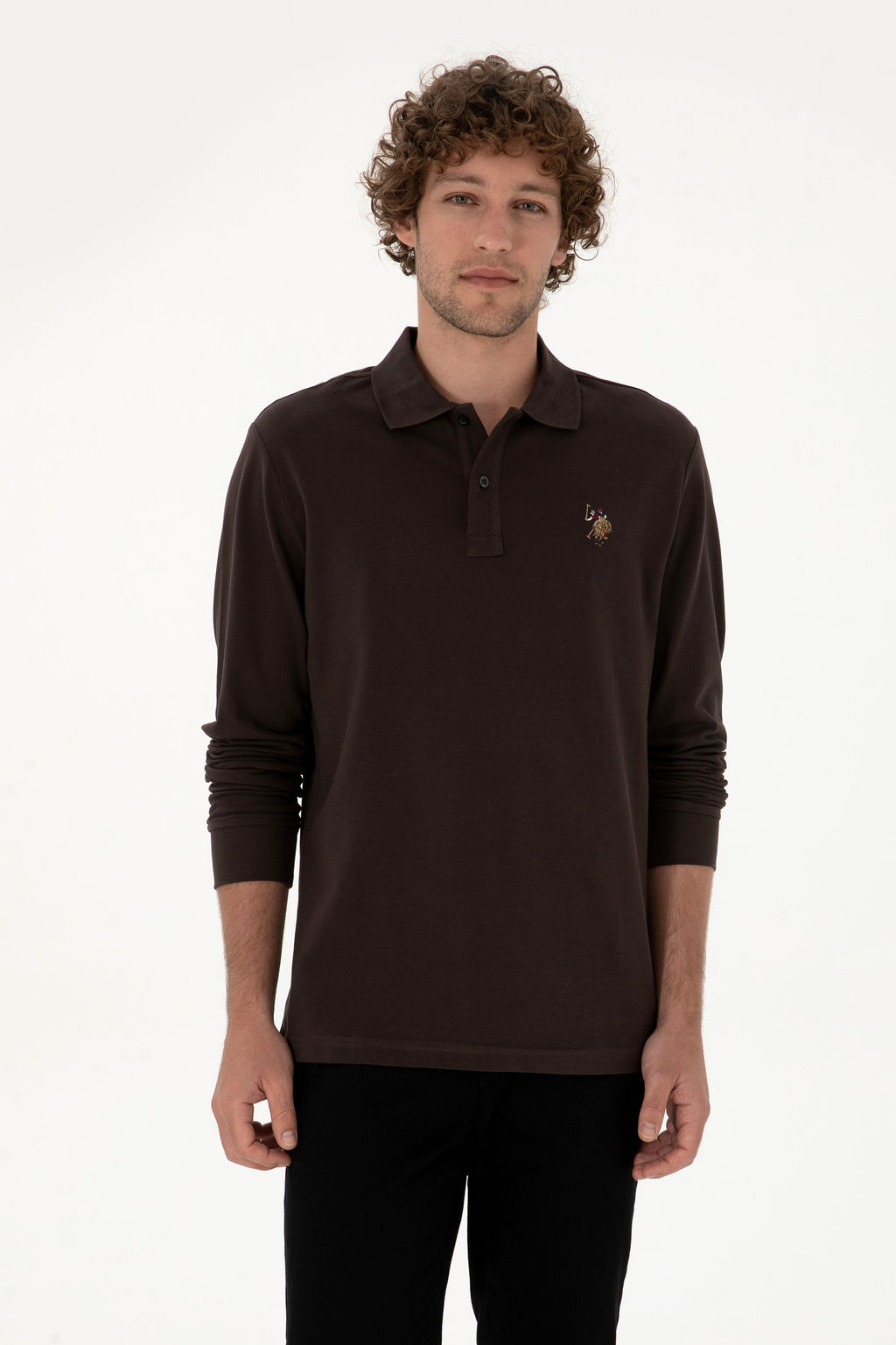 Erkek Koyu Kahverengi Basic Sweatshirt Sepette S_rpriz _ndirim - U.s. polo assn фото 8