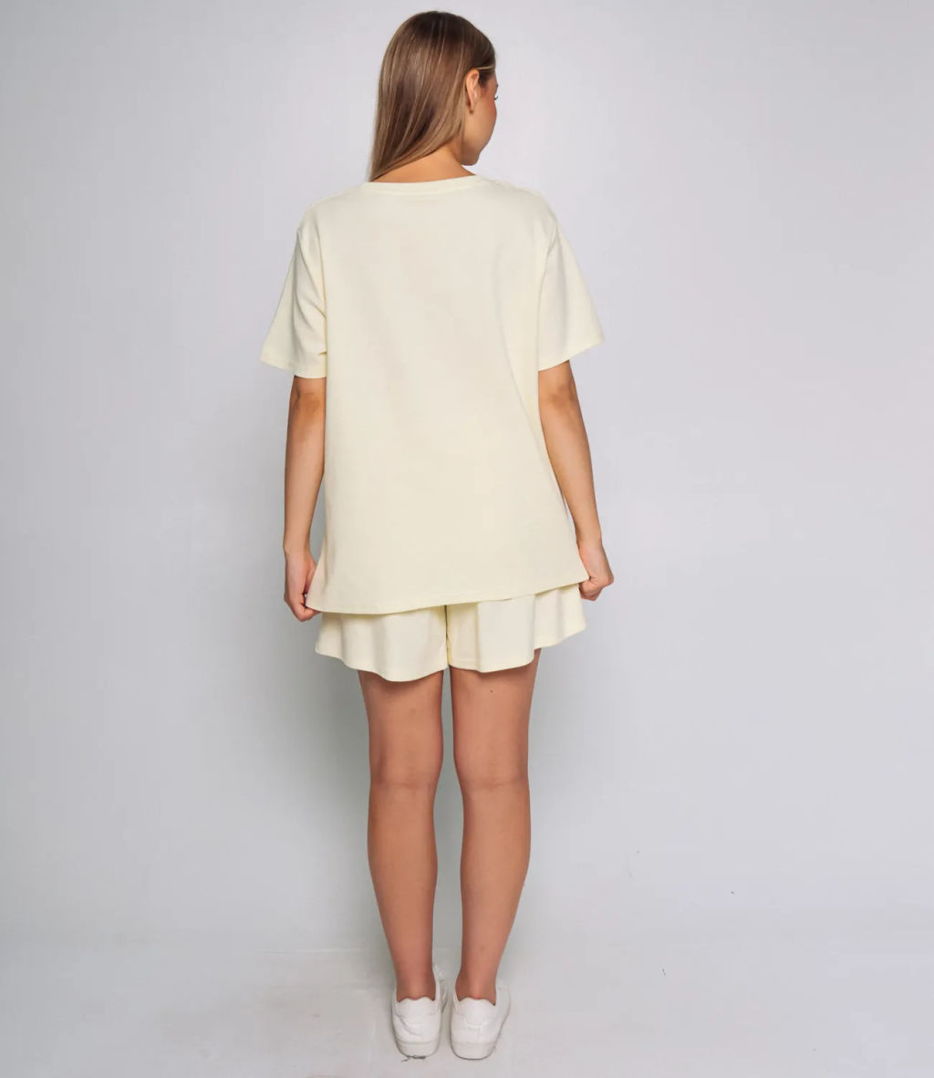 Костюм #КТ38-5, светло-жёлтый - Dommod фото 4