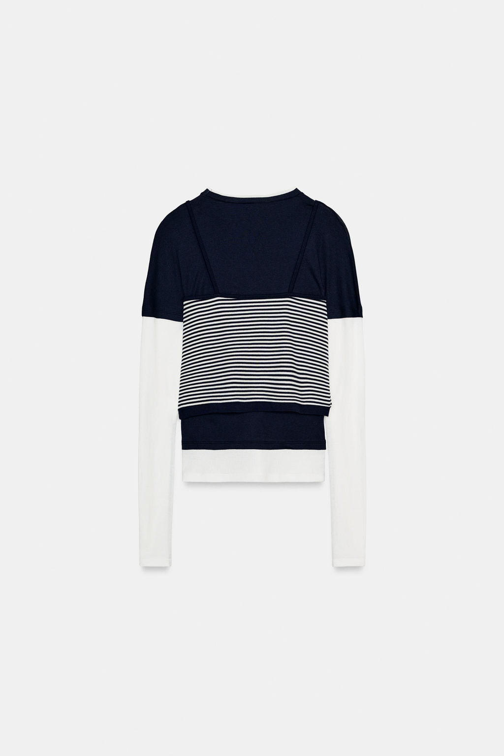 TRIPLE STRIPE EFFECT T-SHIRT - Zara фото 13