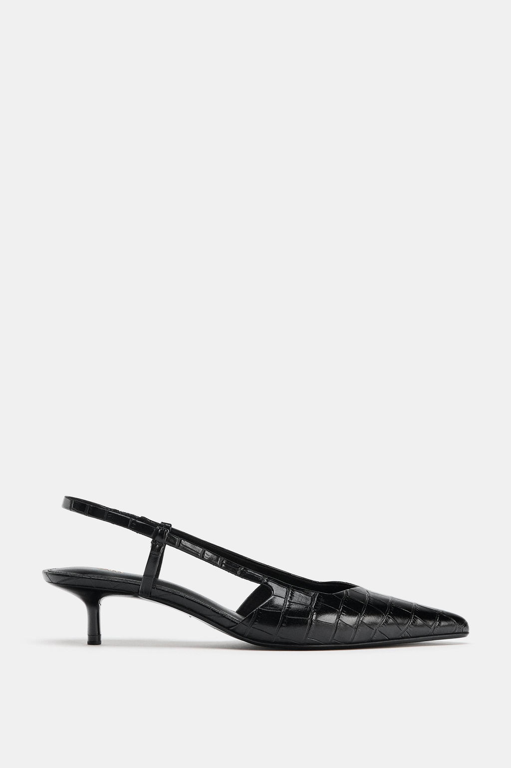 EMBOSSED SLINGBACK SHOES - Zara фото 2