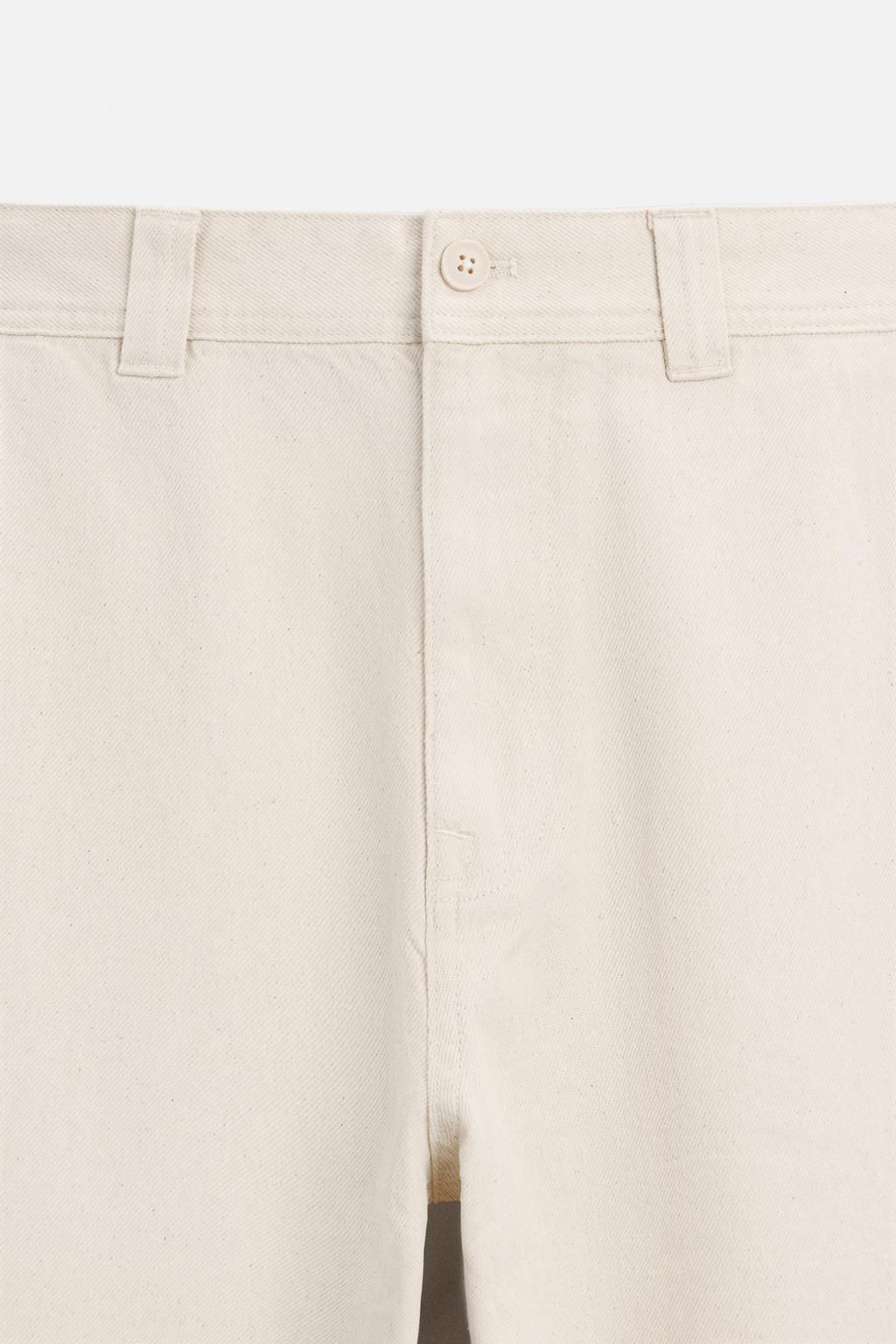 STRAIGHT-LEG TWILL TROUSERS - Zara фото 8