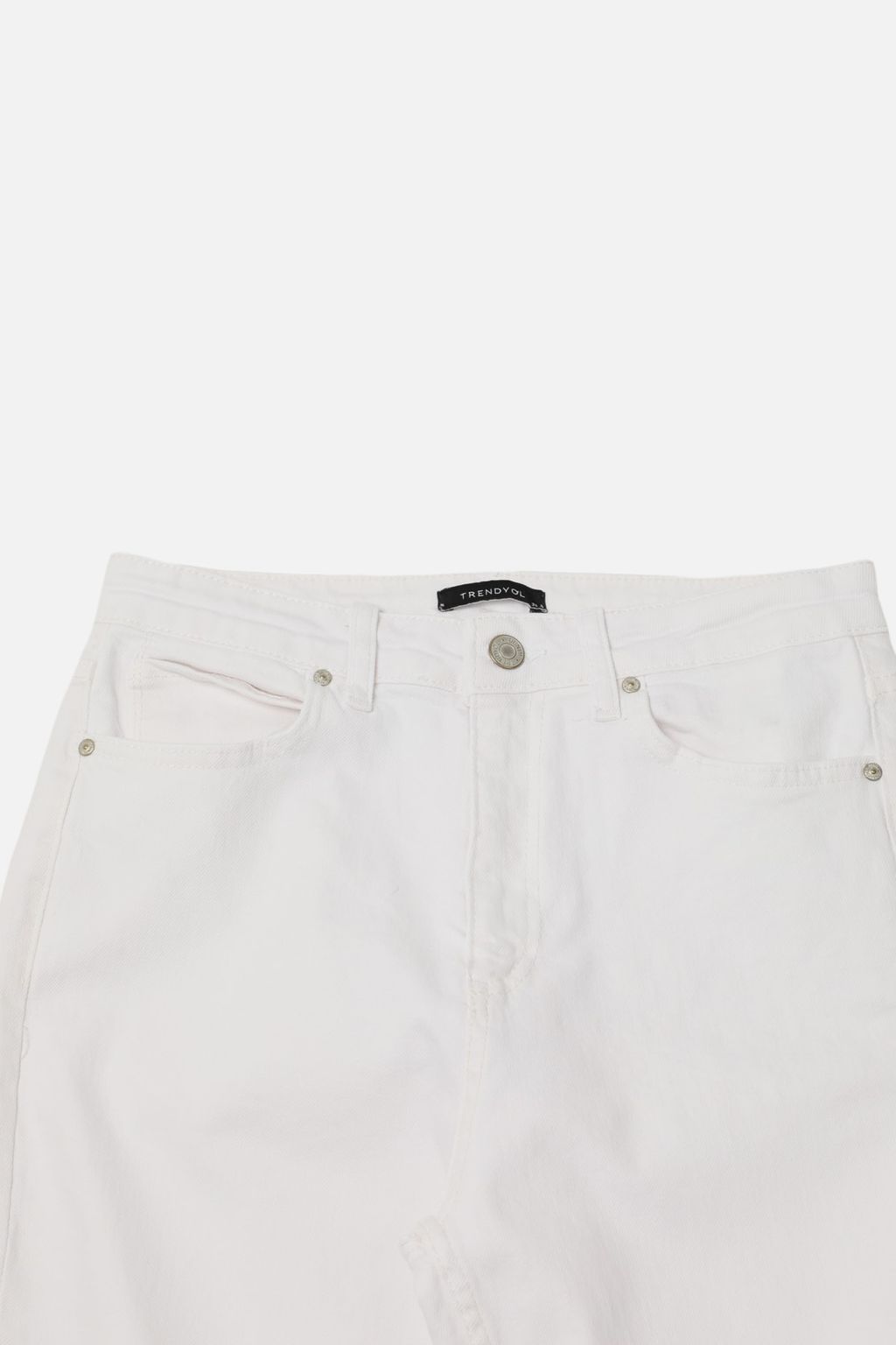 TRENDYOLMILLA Siyah Y?rtmacl? Yuksek Bel Flare Jeans TWOAW22JE0382  фото 31