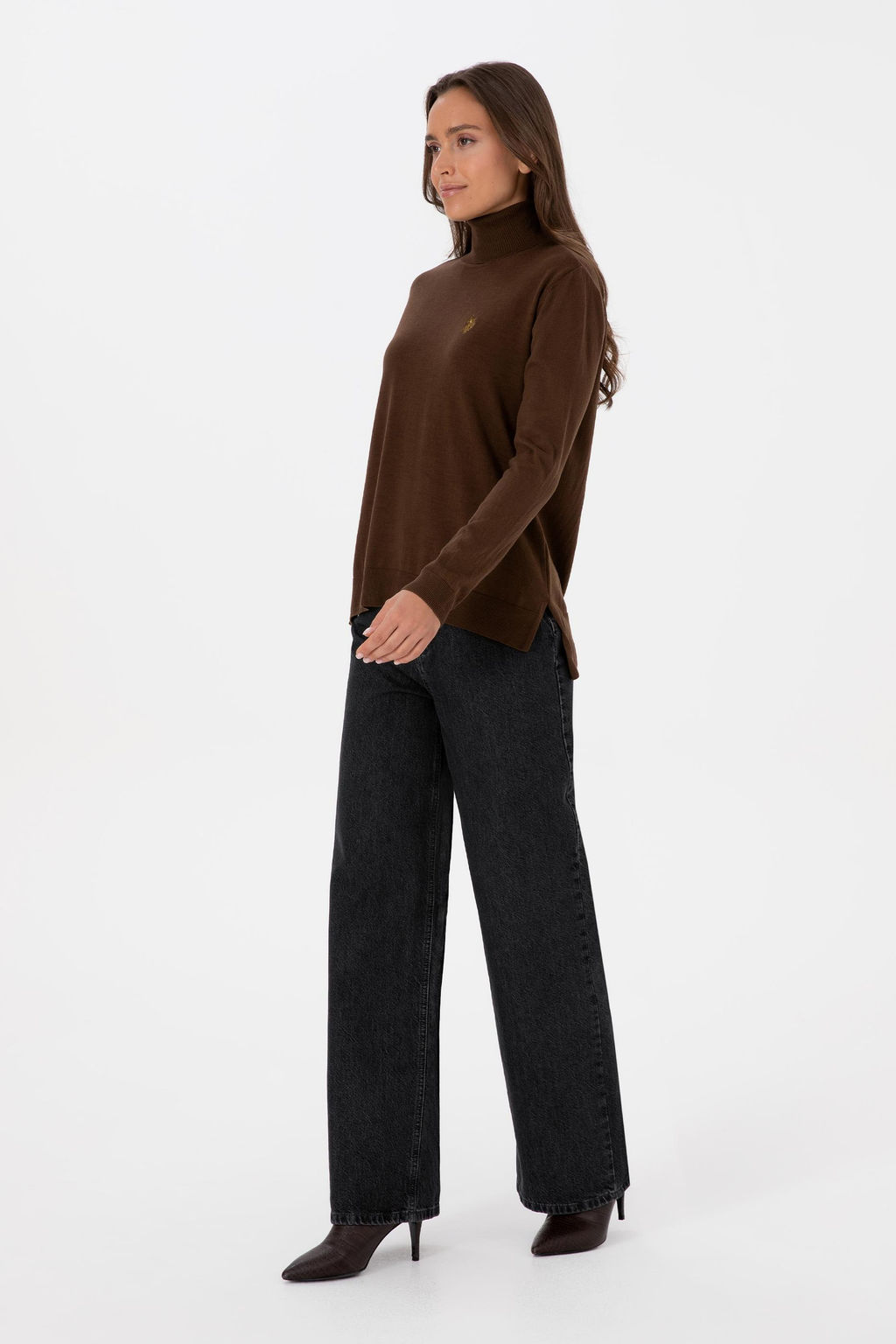 Kad_n Kahverengi Basic Kazak - U.s. polo assn фото 4