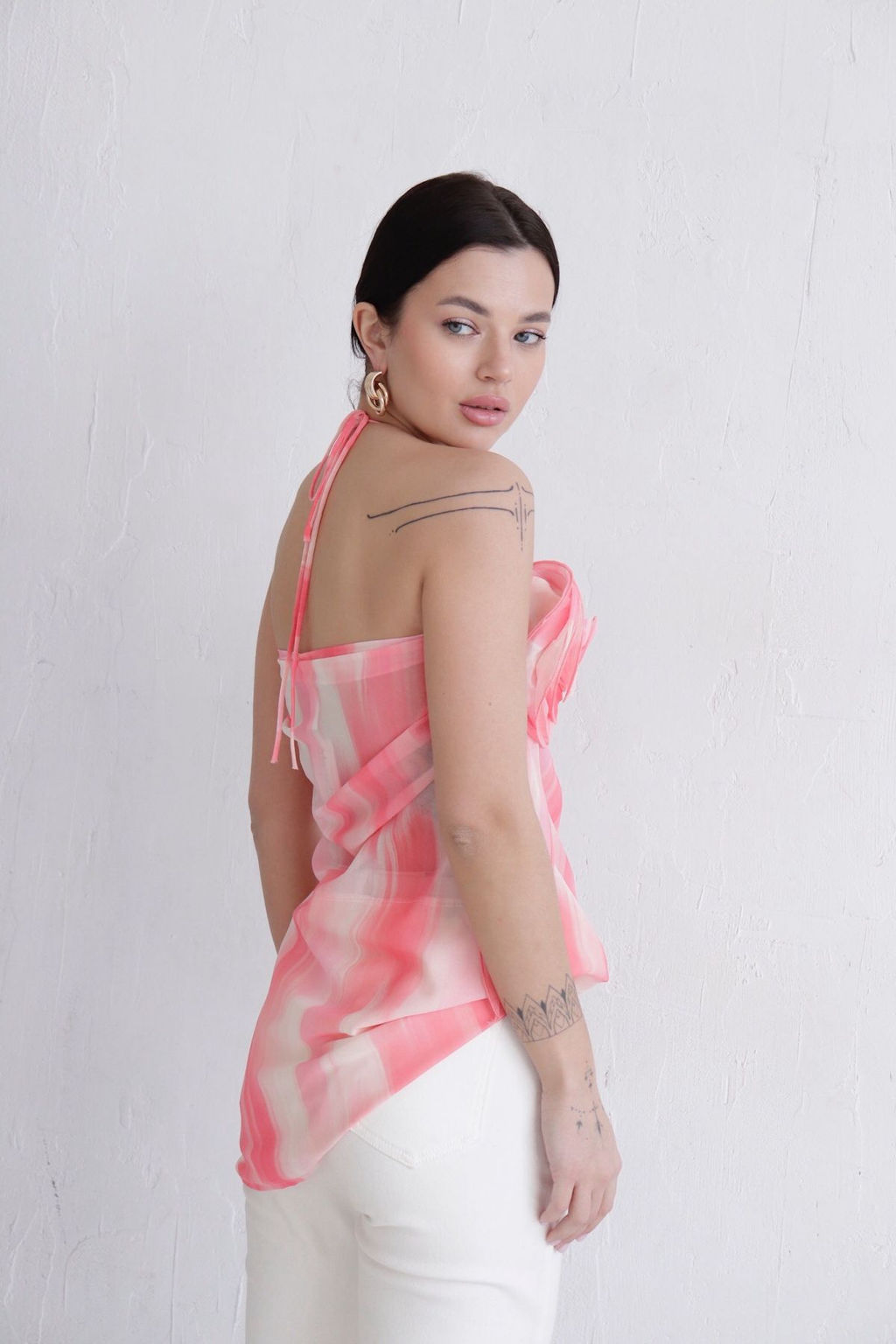 Топ с декором розовый - Martichelli фото 5