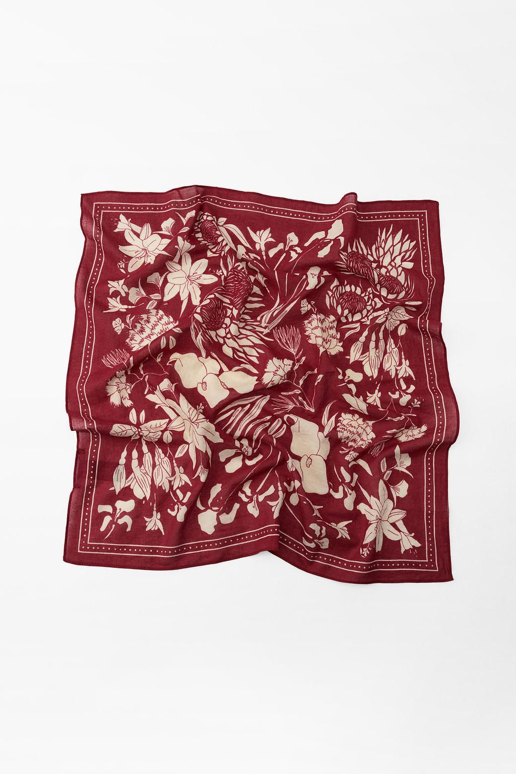 PRINTED COTTON SCARF - Zara фото 3