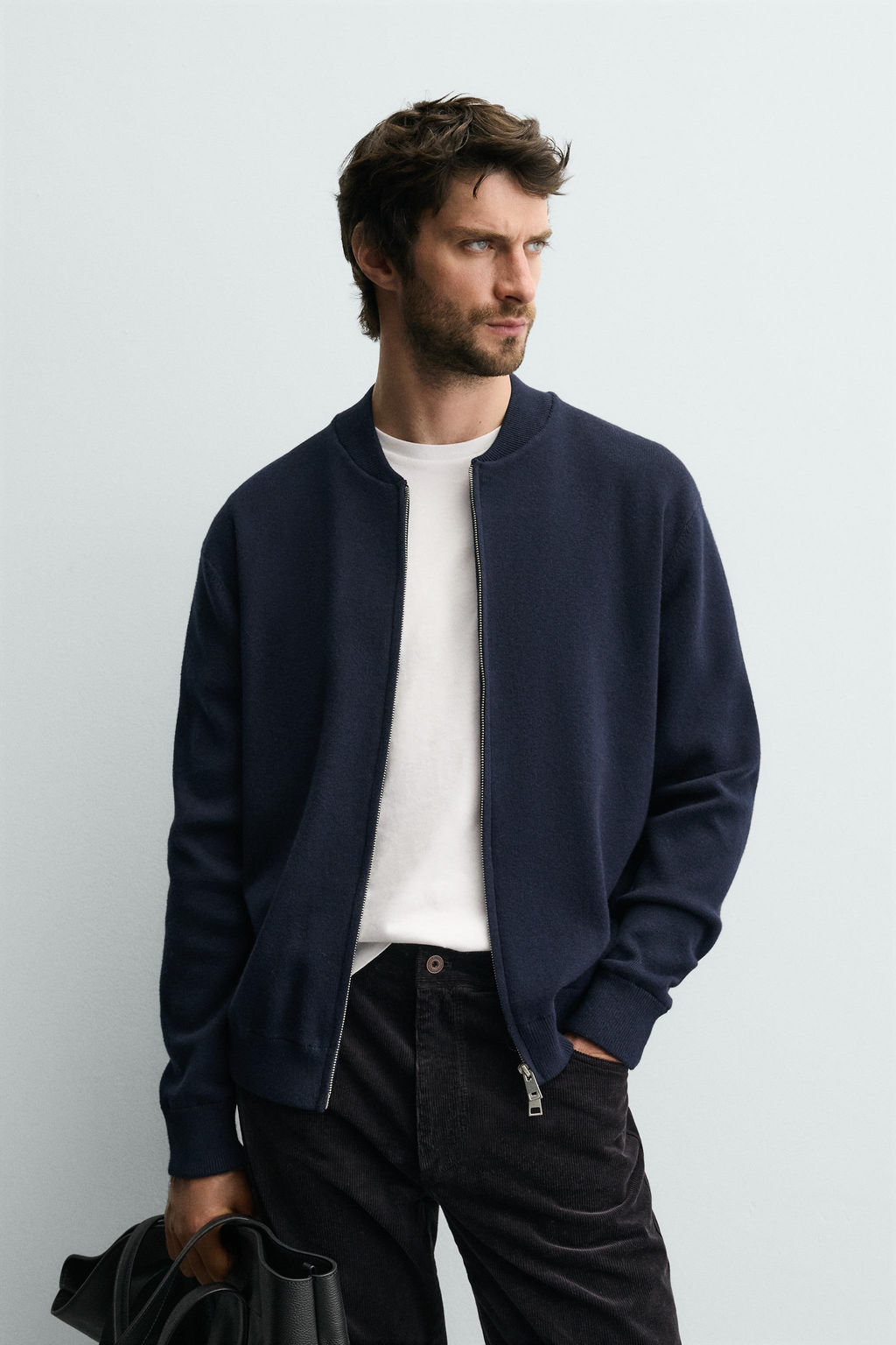 COTTON BLEND KNIT CARDIGAN - Zara фото 2