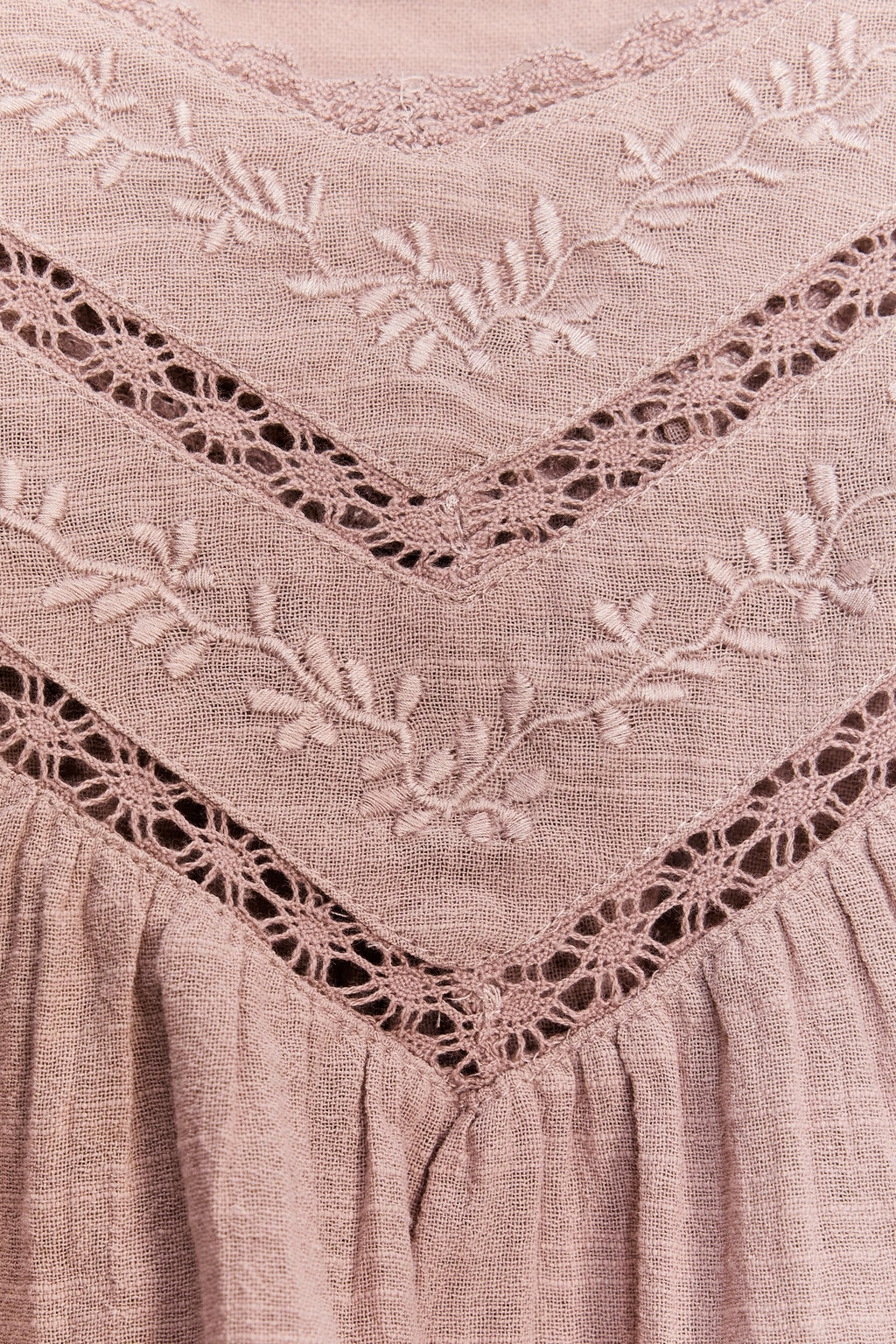 EMBROIDERED COTTON TOP - Zara фото 21