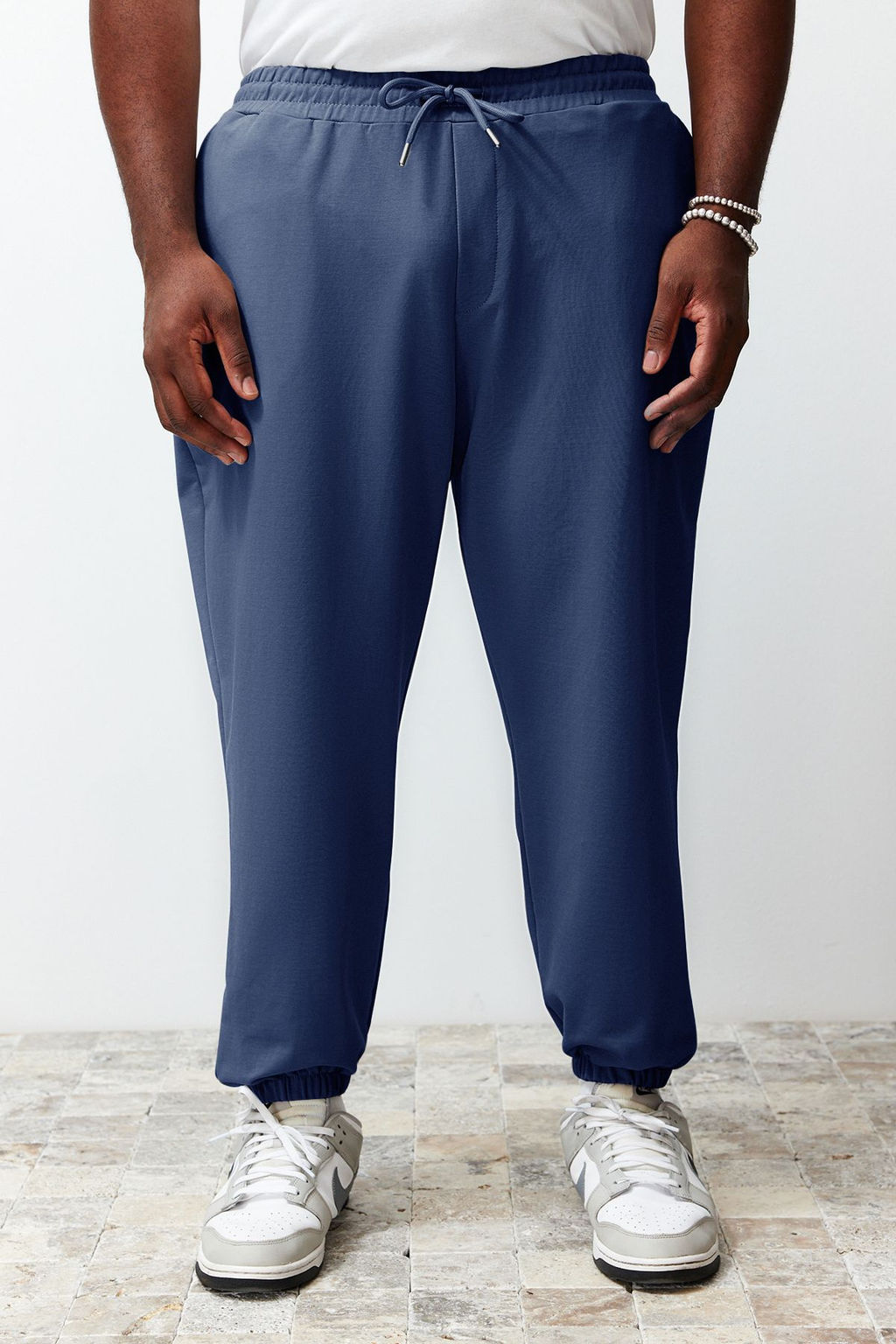 TRENDYOL MAN Buyuk Beden Indigo Oversize Rahat %100 Pamuklu Esofman Alt? TMNSS24AJ00001 - Trendyolmilla фото 16