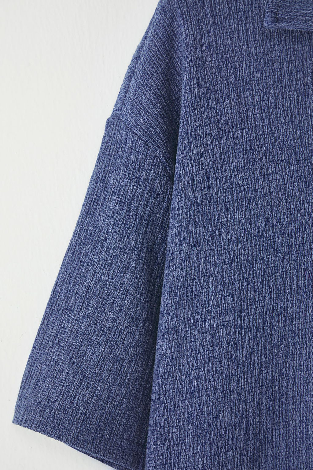 Mint Oversize/Genis Kesim Dokulu Orme Polo Yaka T-shirt TMNSS25PO00045