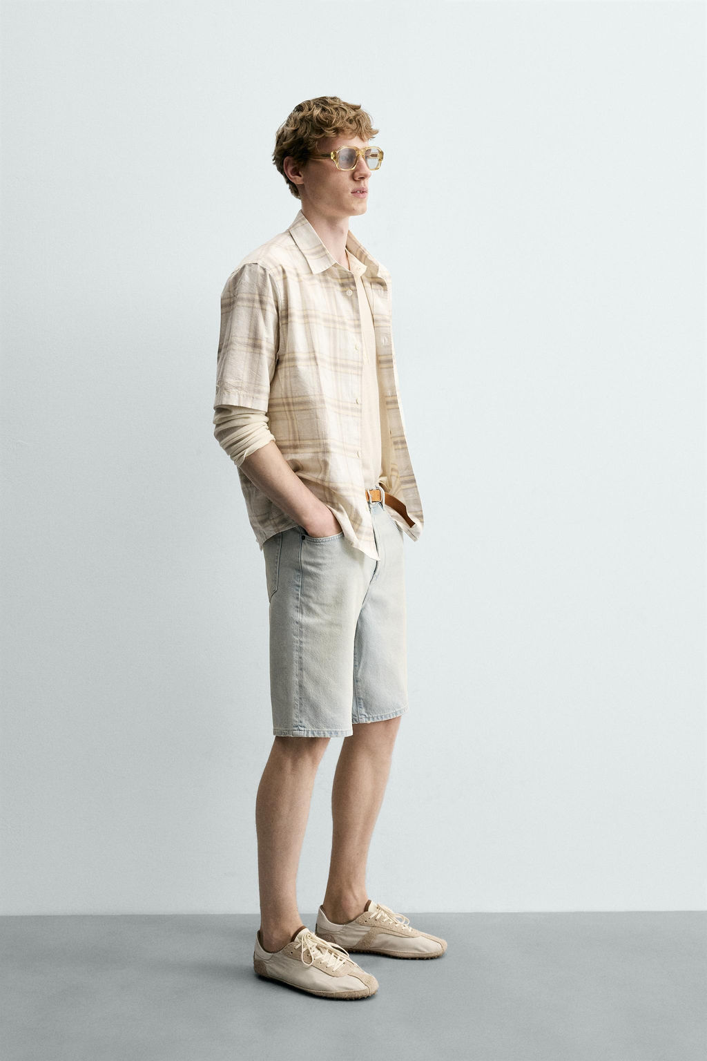 CAMISA REGULAR FIT CUADROS / Arena - Zara фото 4