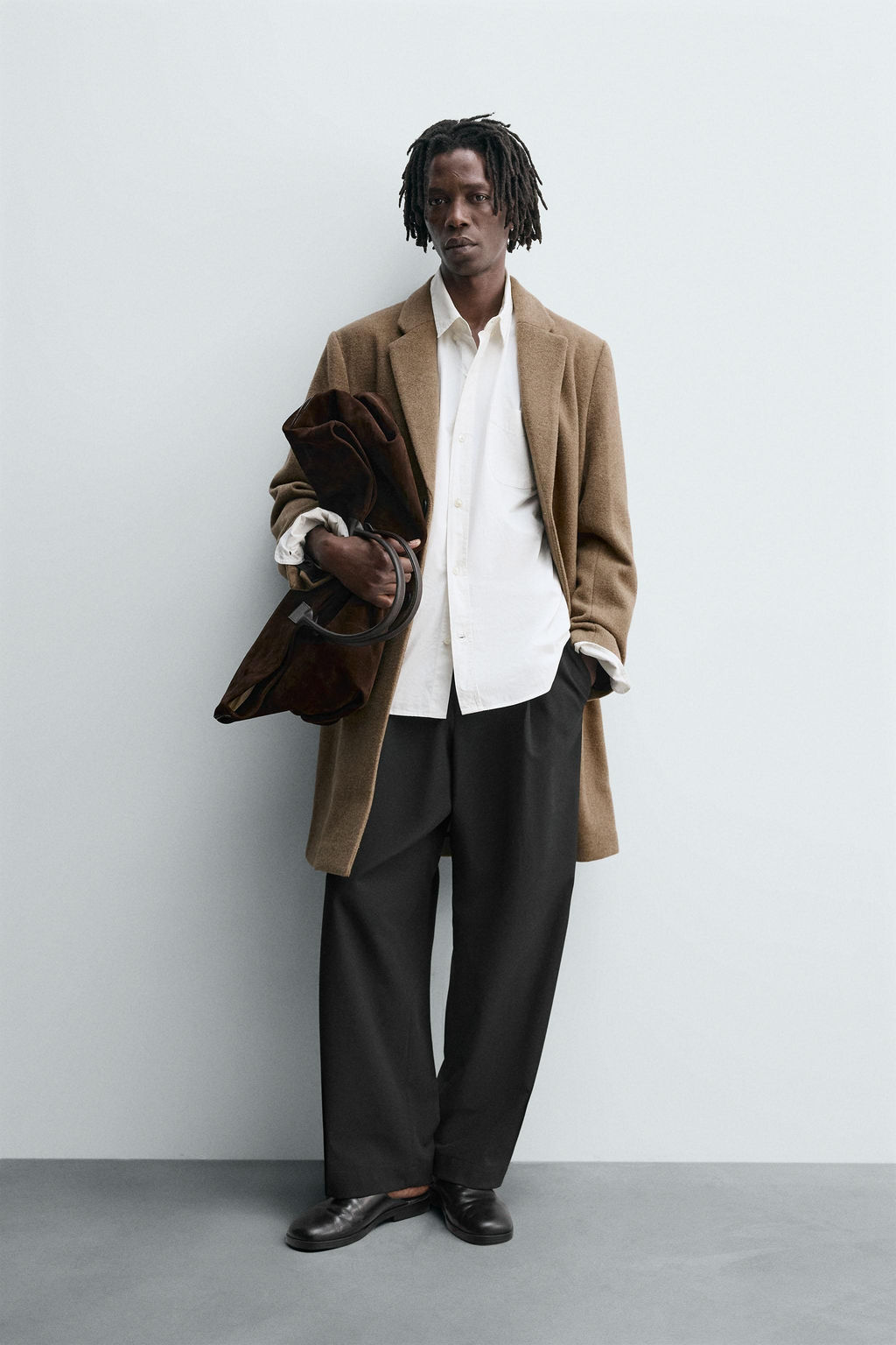 REGULAR FIT WOOL COAT