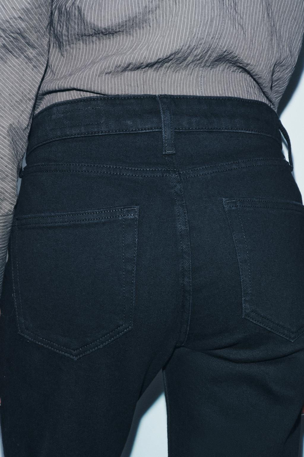 ZW COLLECTION SLIM MID-WAIST JEANS - Zara фото 4