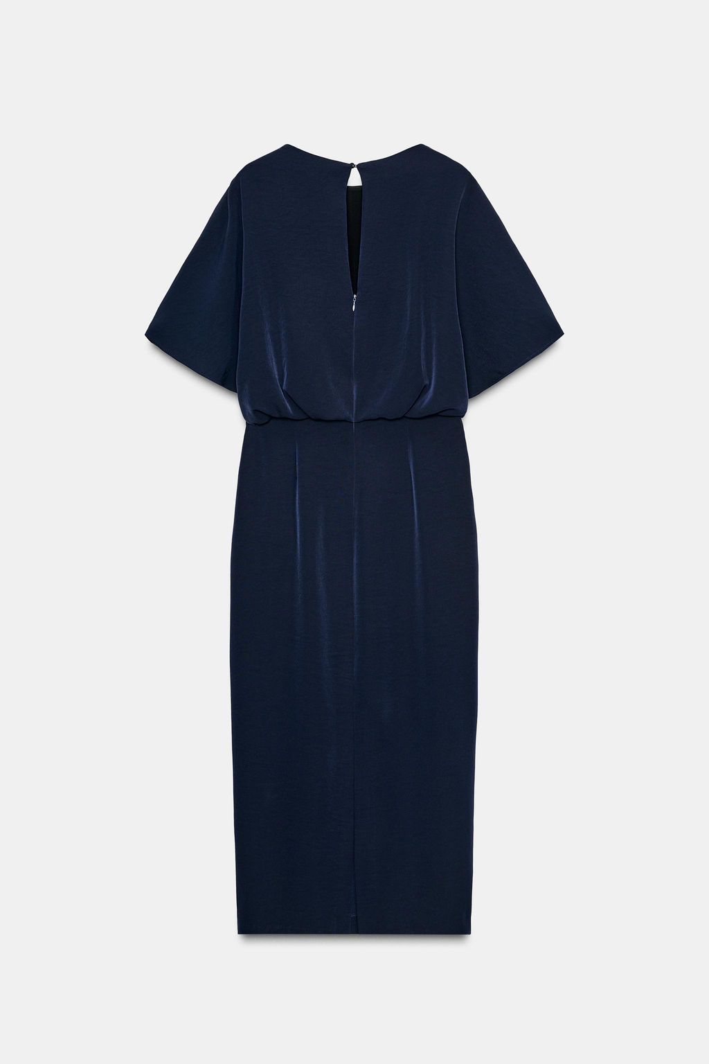 FITTED MIDI DRESS WITH SHORT SLEEVES - Zara фото 9
