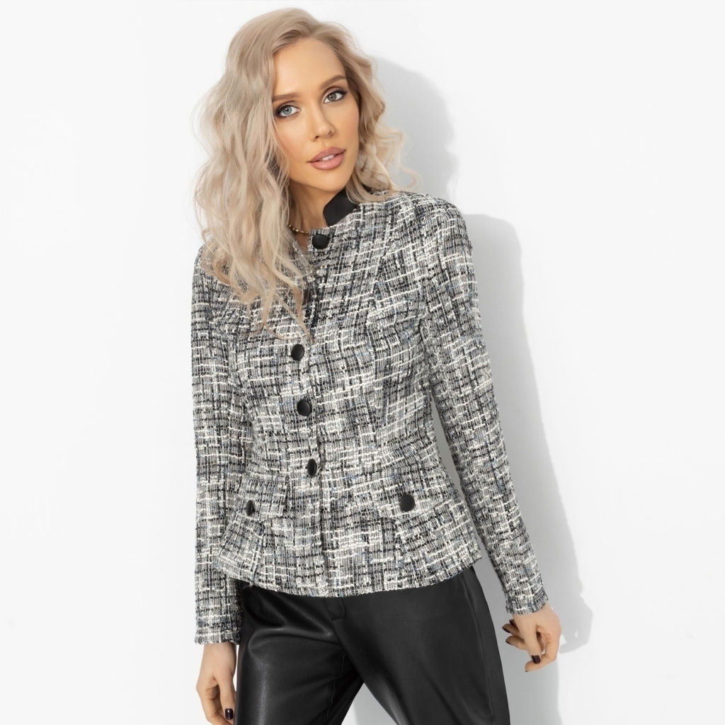 Жакет приталенный с подплечниками, Взрыв эмоций - Charutti фото 7