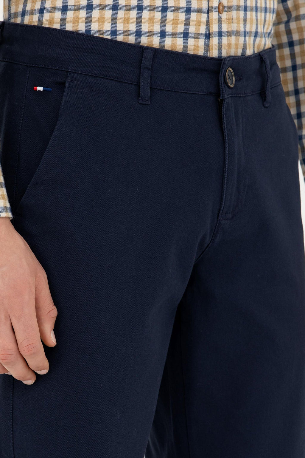 Мужские темно-синие брюки из плотной ткани - U.s. polo assn фото 13