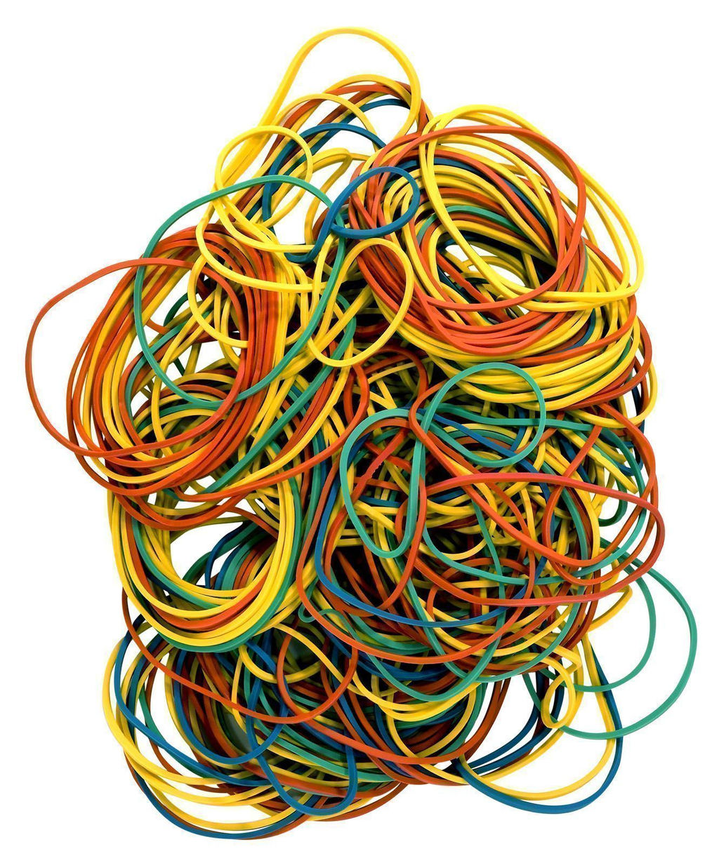 Резинка банковская INFORMAT 6 см ассорти 1000 г