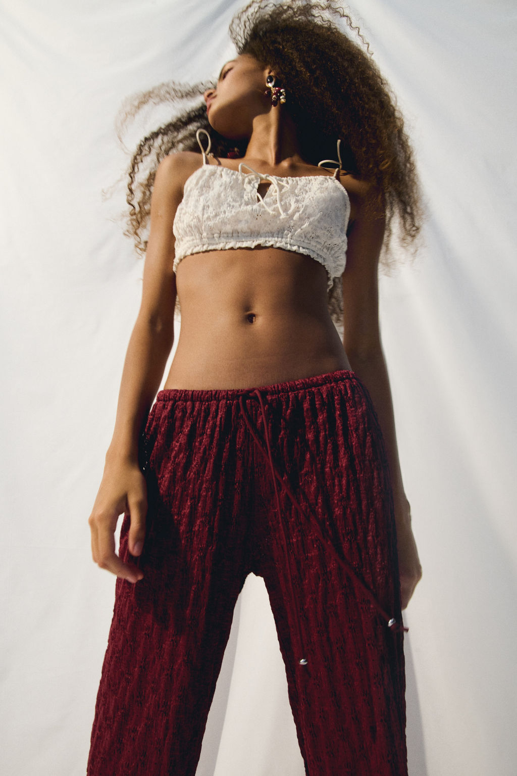 Pantal?n efecto encaje con cord?n de ajuste - H&m фото 4