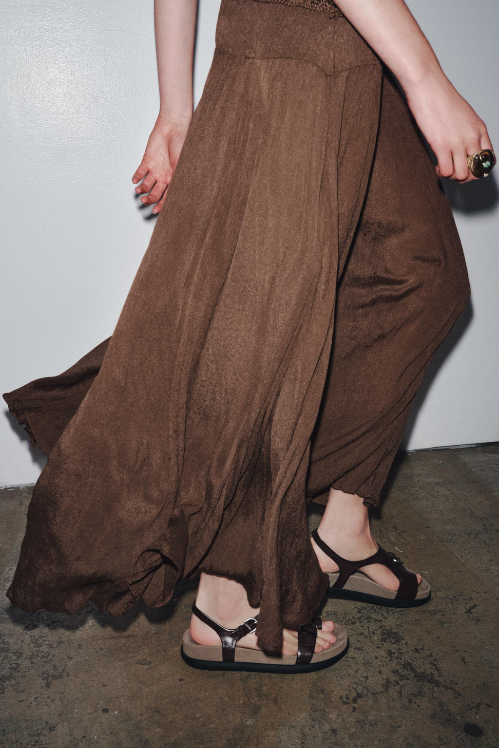 ZW COLLECTION COMBINED CROCHET DRESS - Zara фото 13