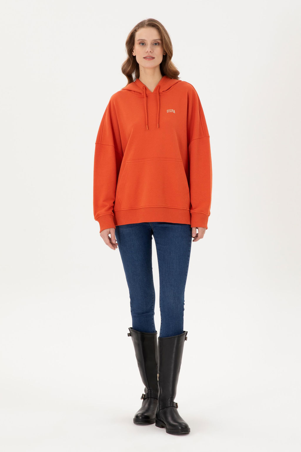 Женский базовый свитшот Tile Неожиданная скидка в корзине - U.s. polo assn фото 4