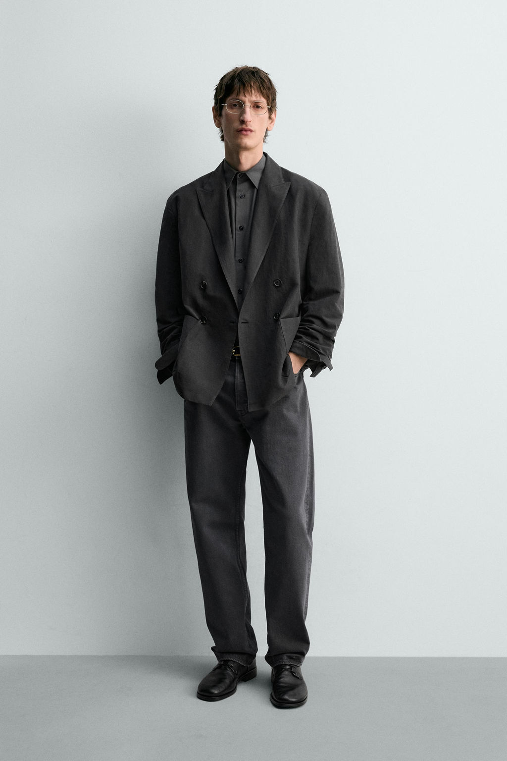 JEANS STRAIGHT FIT LIMITED EDITION / Azul / Gris