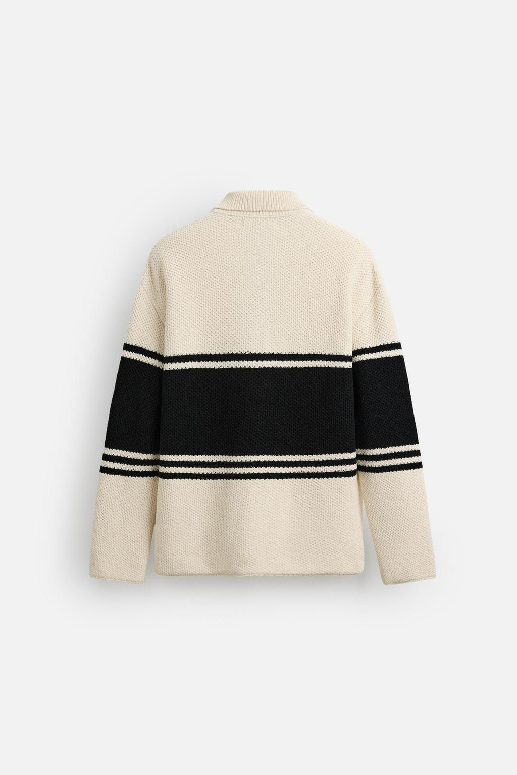 STRIPED KNIT LIMITED EDITION POLO SHIRT - Zara фото 8