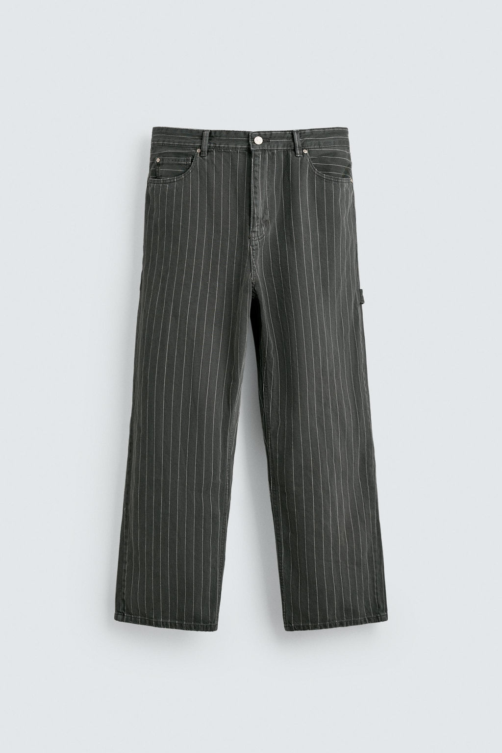 PINSTRIPE BAGGY FIT TROUSERS - Zara фото 17