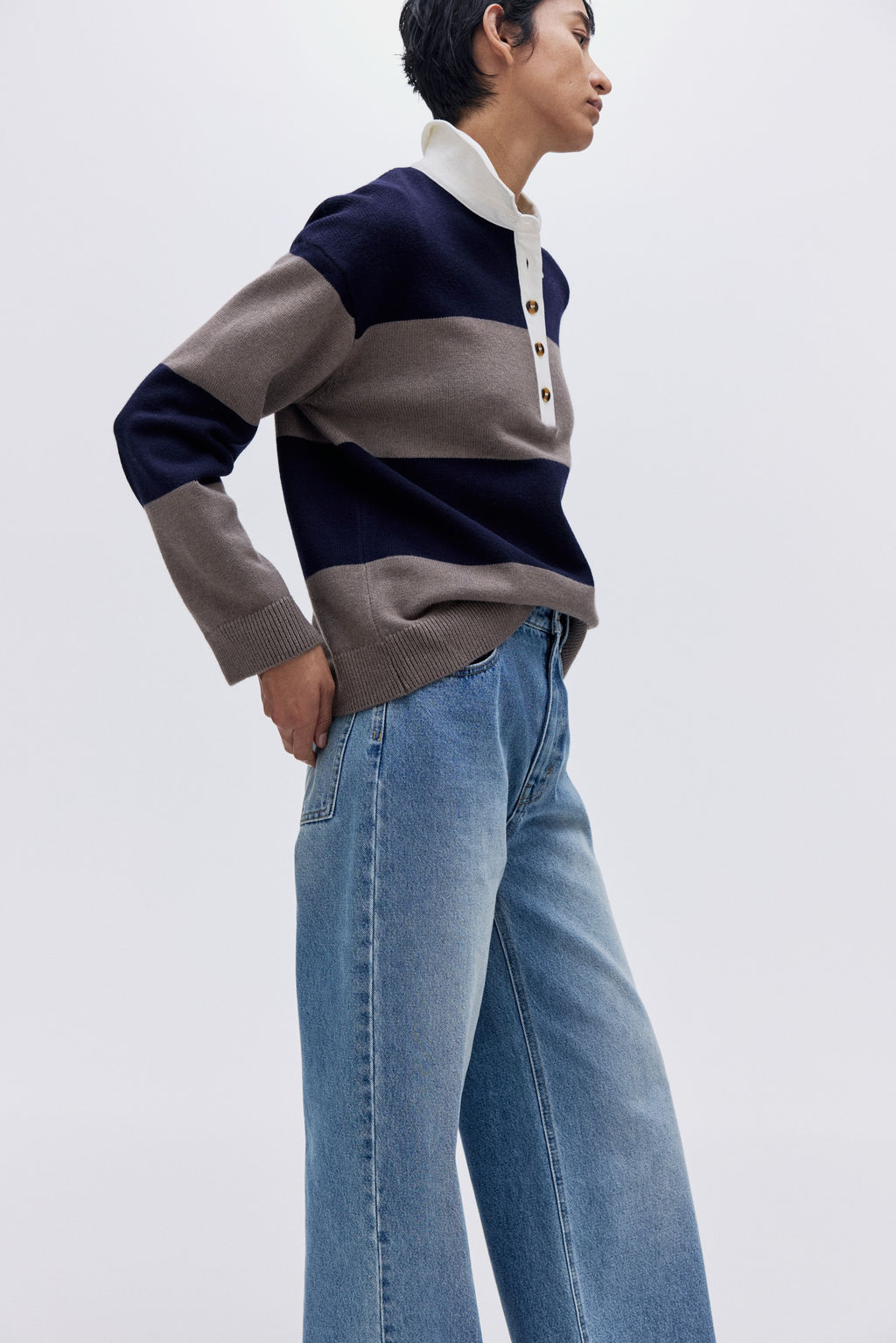 Jersey con cuello camisero - H&m фото 6