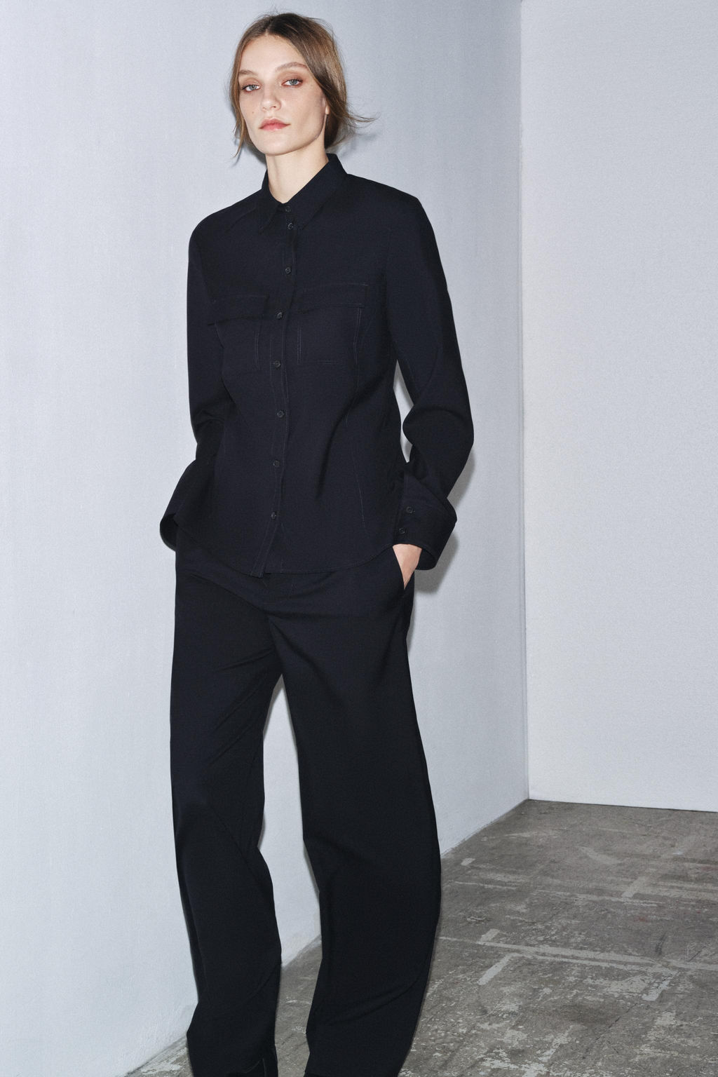 100% WOOL TROUSERS ZW COLLECTION