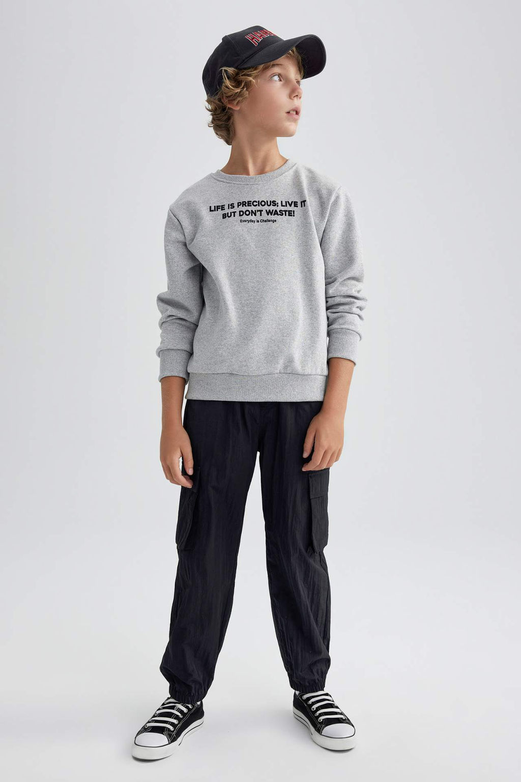 Erkek Cocuk Kargo Jogger Paca Parasut Pantolon - Defacto фото 4