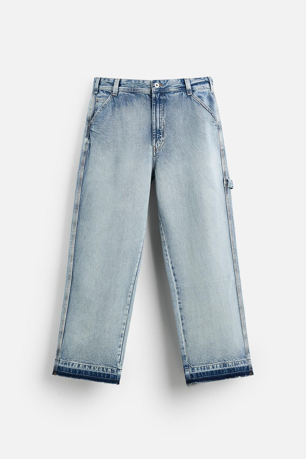REWORKED CARPENTER JEANS - Zara фото 7