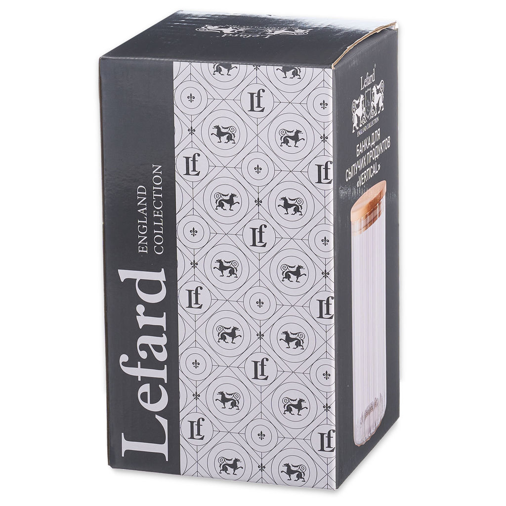 БАНКА ДЛЯ СЫПУЧИХ ПРОДУКТОВ VERTICAL 1200 МЛ/10Х18,5 СМ - Lefard фото 4