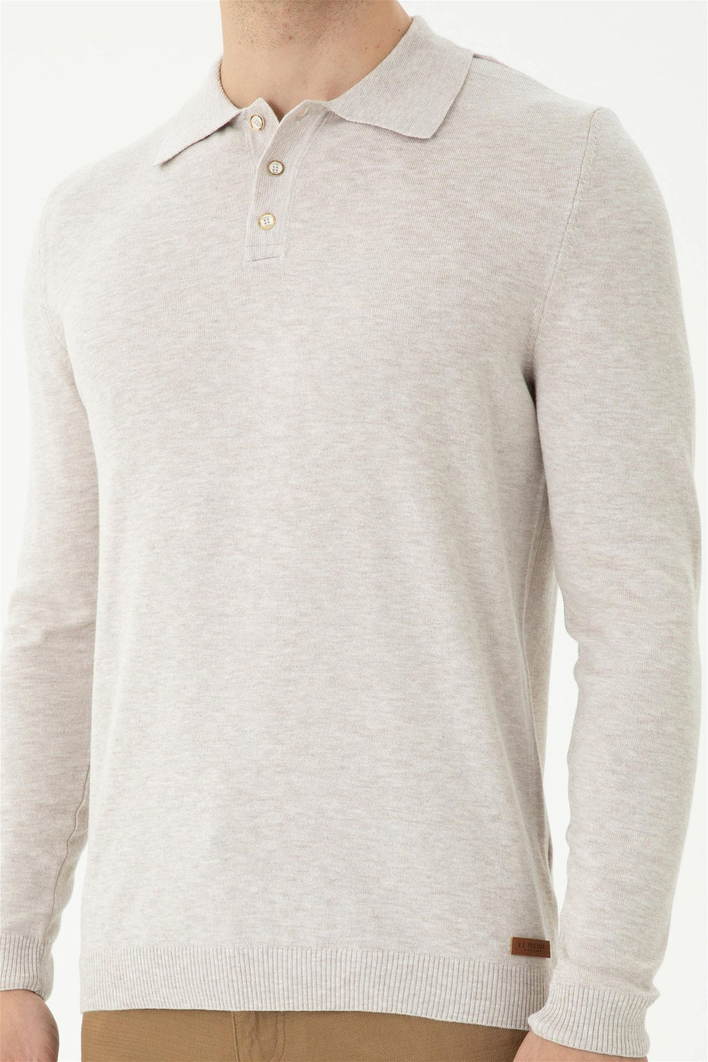 U. S. Polo Assn Мужской свитер из каменного меланжа - U.s. polo assn фото 6