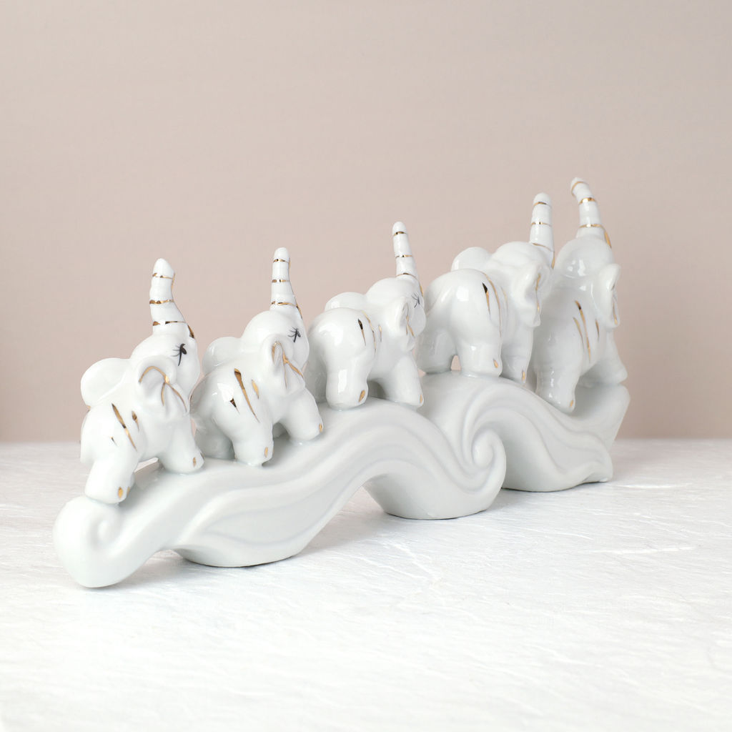 Статуэтка Слоны 14х33 см / W732 /уп 24/