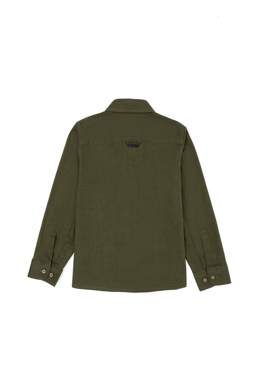 U. S. Polo Assn Базовая рубашка цвета хаки с длинным рукавом для мальчика - U.s. polo assn фото 2